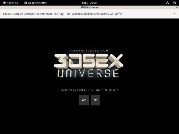 3D SexU Niverse Discounted Deal
