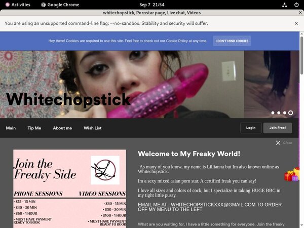 Account Free For Whitechopstick.com