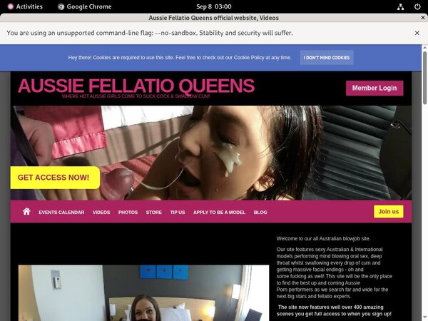 Aussie Fellatio Queens For Tablet