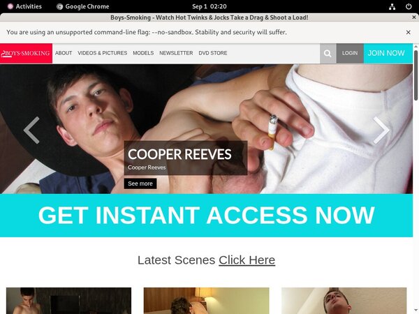 Boys Smoking Password Login