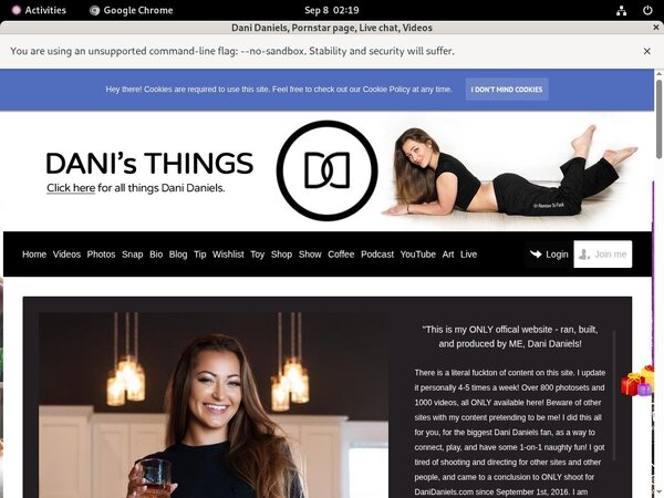 Free Danidaniels.com Membership Account Free Danidaniels.com Membership Account