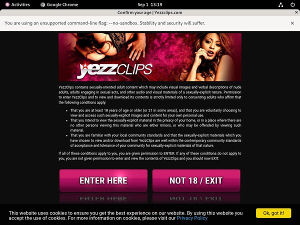 Free Password To Yezzclips.com