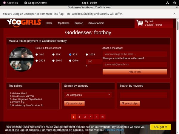 Goddesses Footboy Members Password