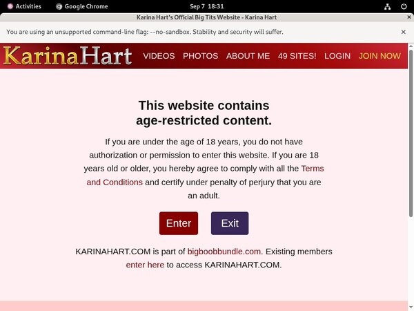 Karina Hart With Master Card