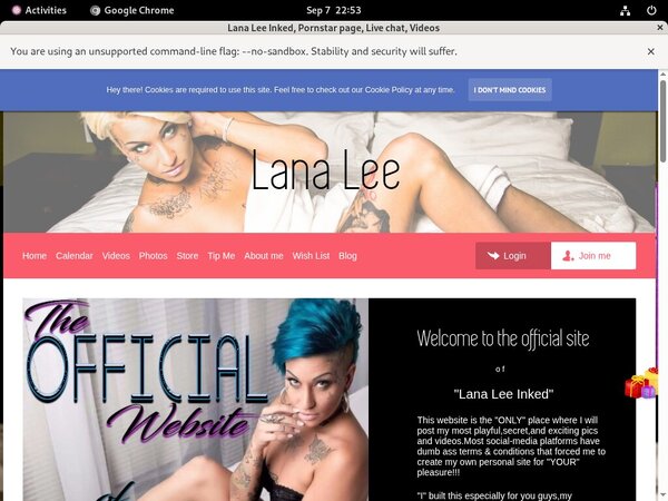 Lana Lee Inked New Porn