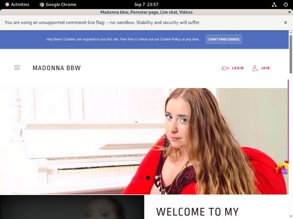 Madonna Bbw Mit Bankkarte