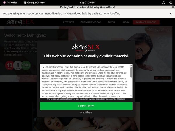 Membership For Daring Sex