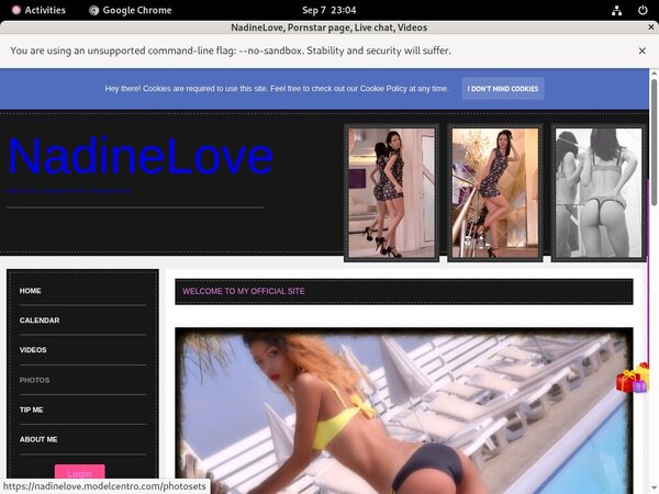 Nadinelove.modelcentro.com Cuentas