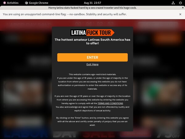 New Latina Fuck Tour Promo Code