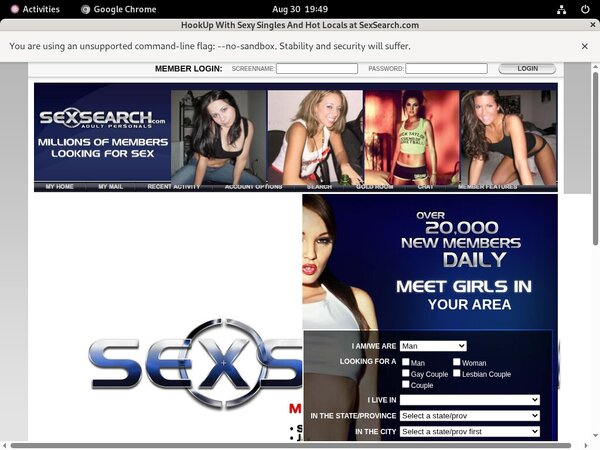 Sexsearch.com Account For Free