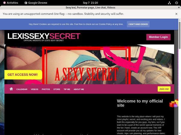 Sexy Lexi Login Passwords