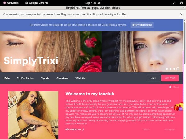 SimplyTrixi Login Information