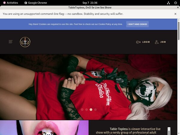TableTopless Site