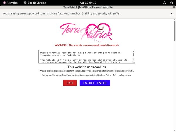 Tera Patrick Free Discount Tera Patrick Free Discount