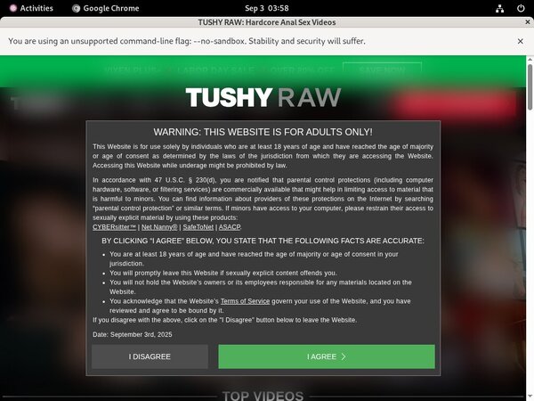 Tushy Raw Order Page