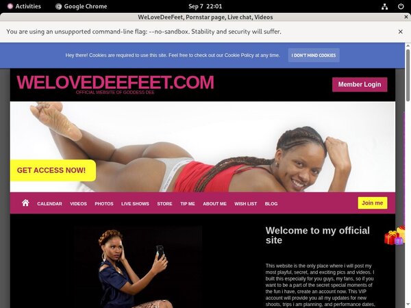 Welovedeefeet User Name Password