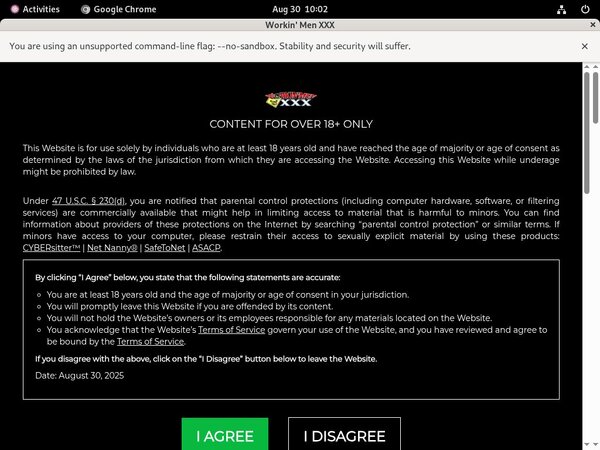 Workin Men XXX Exclusive Discount