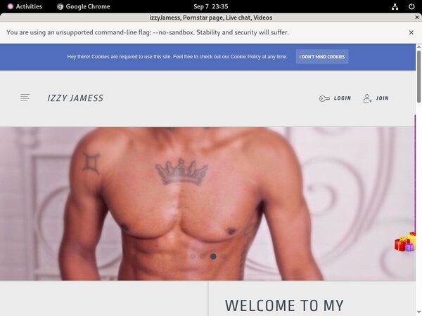 Accounts Free Izzyjamess.modelcentro.com