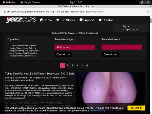 FilthFetishStudios Daily Passwords