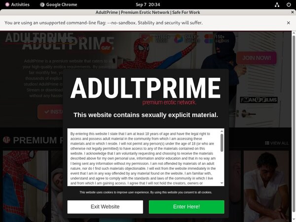 Free Adult-prime.com Premium Accounts