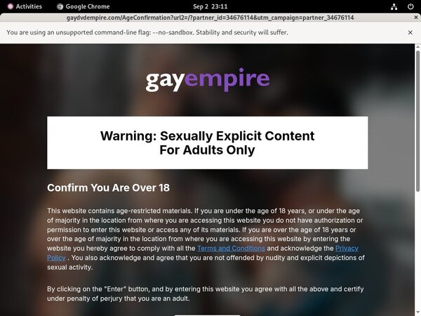 Gay Empire Trial Discount Offer