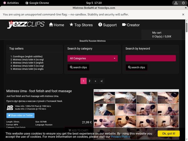 MistressStellami Discount Accounts