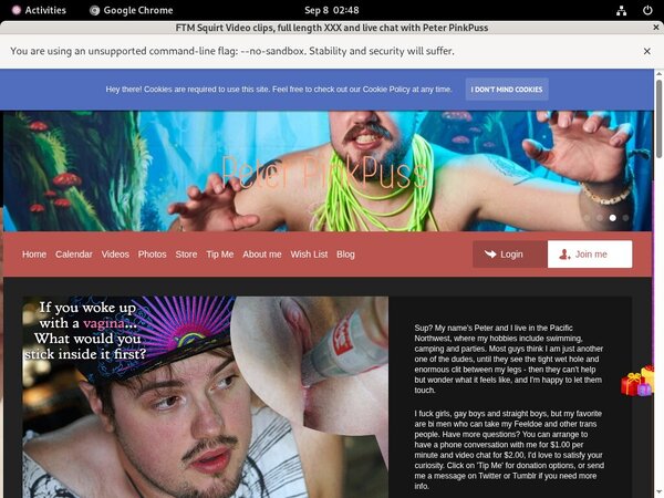 Peterpinkpuss.com For Tablet