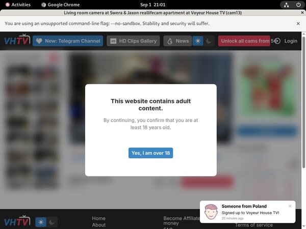 TV House Voyeur Free Logins