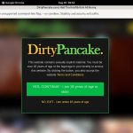 Dirty Pancake User Name Password
