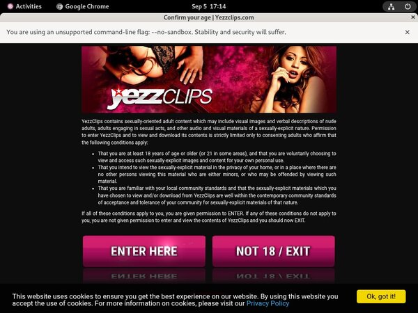 Free Yezzclips.com Premium Account