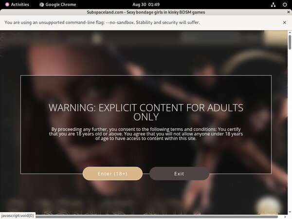 Subspace Land Trial Membership Offer